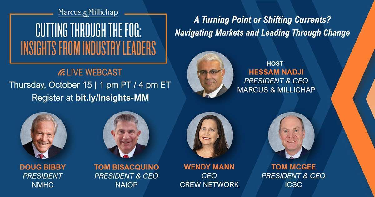 Register Now - Live Webinar Industry Leaders CREW Network, ICSC, NAIOP and NMHC Thursday October 15th 1