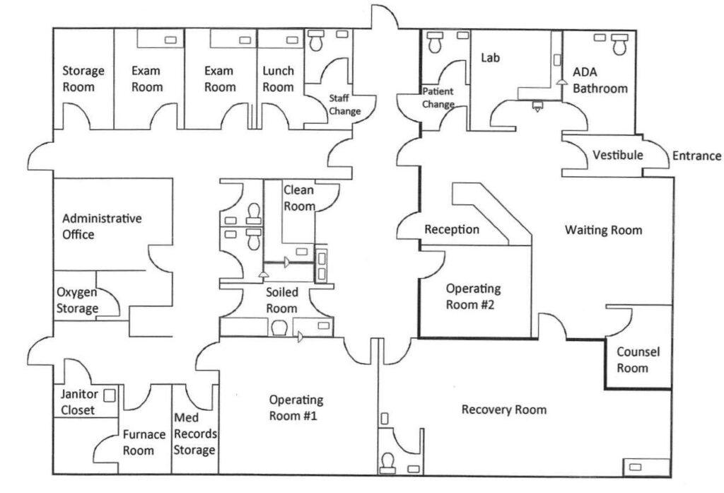 Floor Plans - Medical Office - Surgical Center For Sale Roosevelt Rd Glen Ellyn