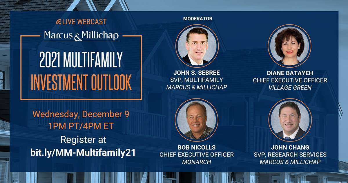 2021 Multifamily Investment Outlook Webcast - Wednesday December 9th 3PM CST 4