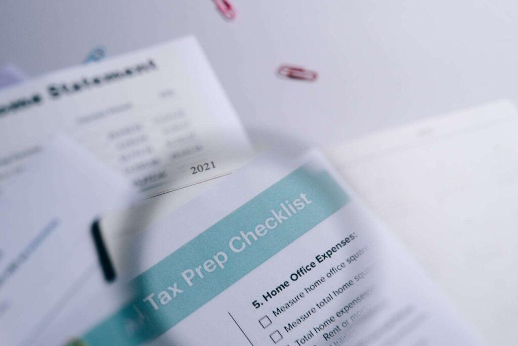 a close up shot of a printed checklist