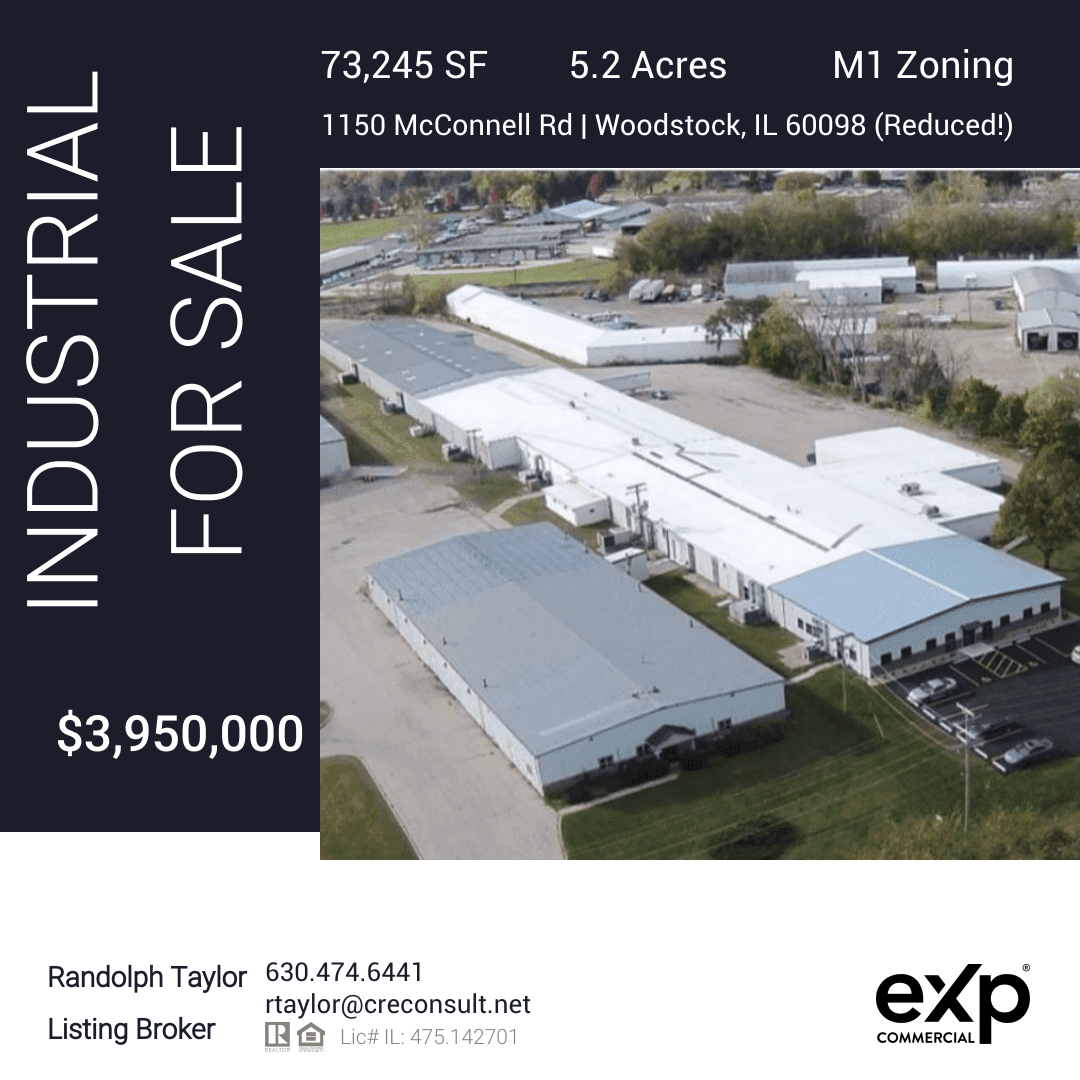 1150 McConnell Rd industrial building Woodstock IL