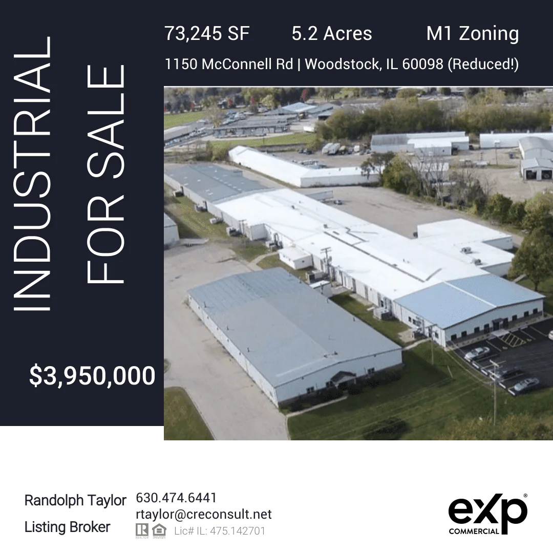 1150 McConnell Rd industrial building Woodstock IL
