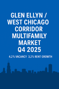Glen Ellyn West Chicago multifamily market Q4 2025 apartments skyline