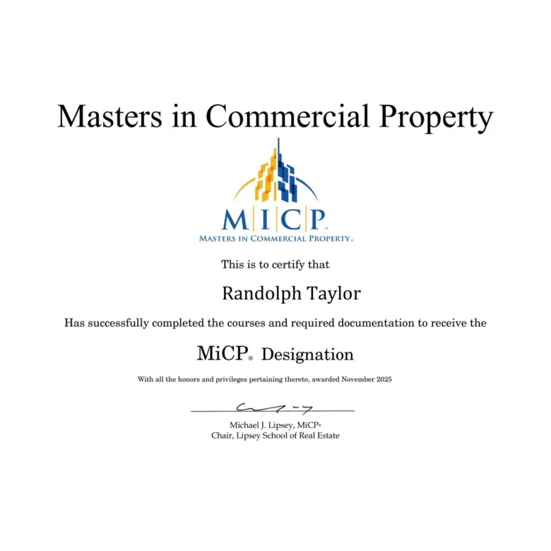 Masters in Commercial Property (MiCP®): Randolph Taylor of eXp Commercial