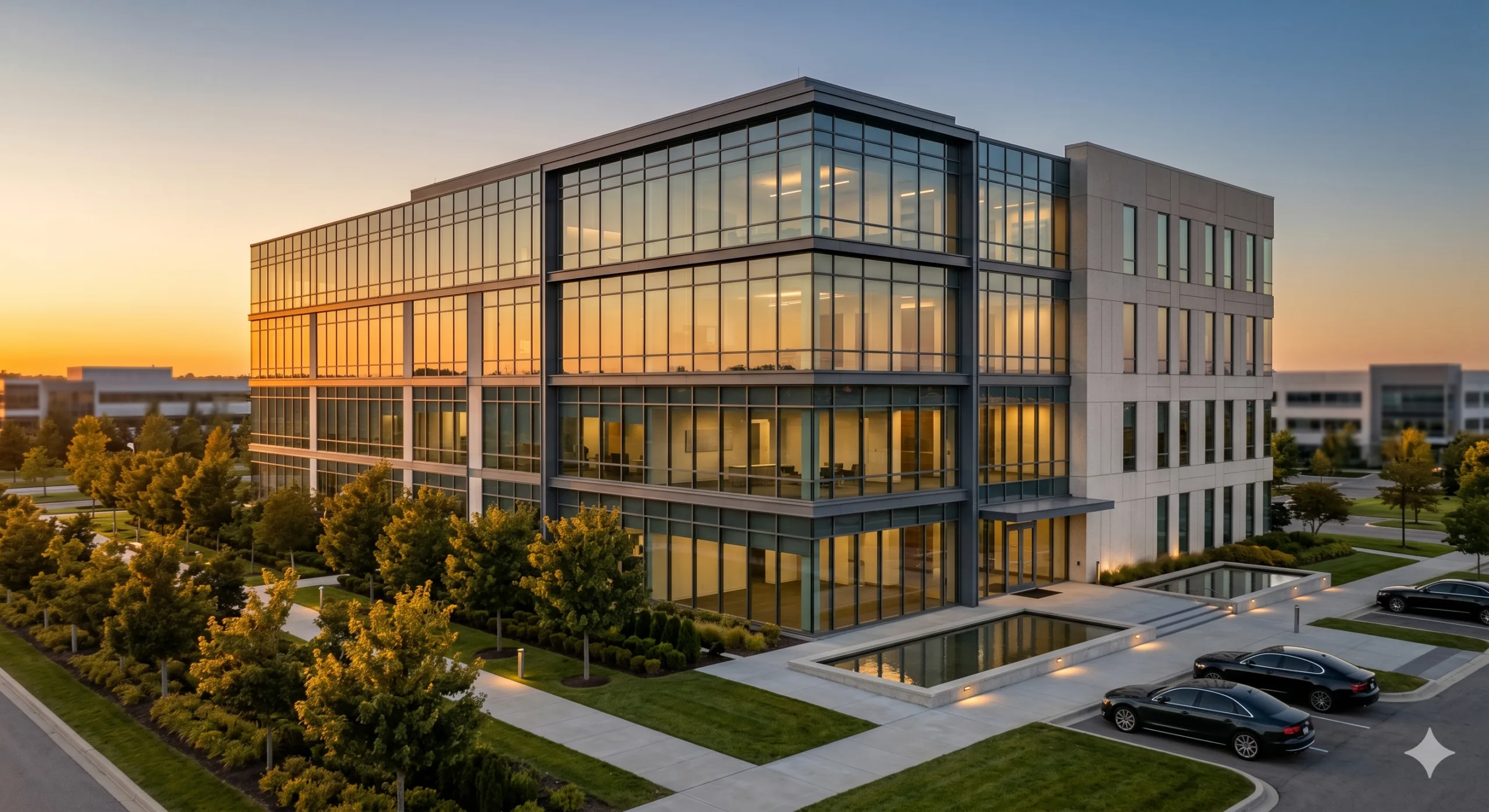 A modern commercial building representing a passive Chicago multifamily disposition strategy using a 1031 exchange DST.