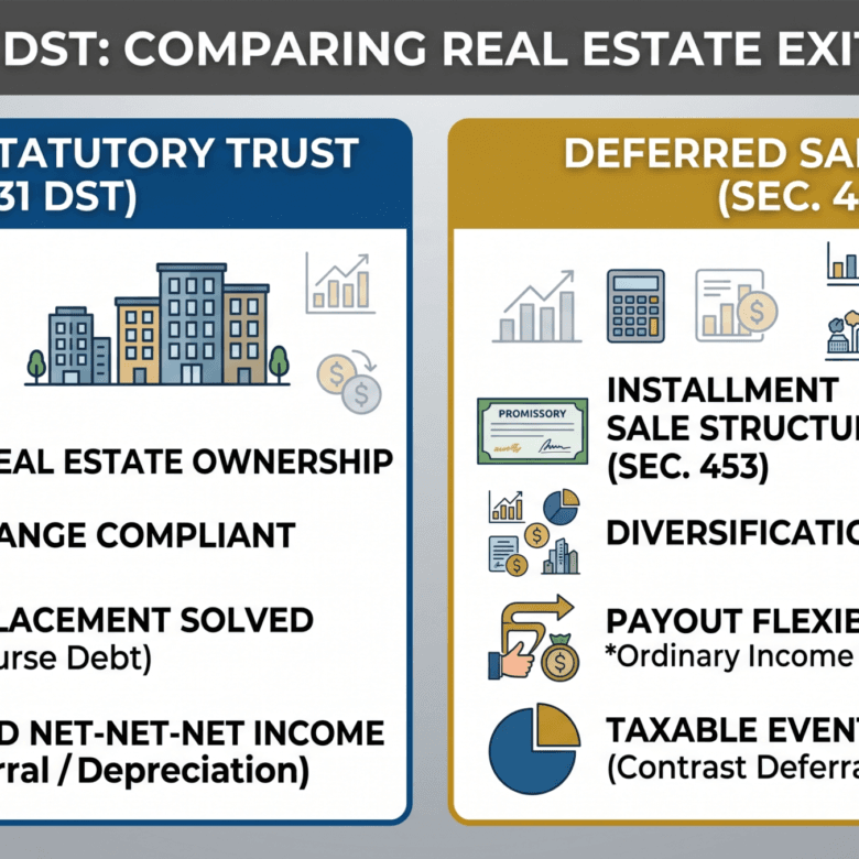 4 Key Differences: Deferred Sales Trust vs Delaware Statutory Trust